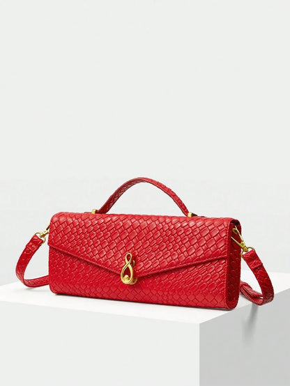 Pre Order PREMIUM WOMEN'S FASHION MINIMALIST TEXTURED EMBOSSED TOP HANDLE BAG, SUITABLE FOR COMMUTING, VALENTINES