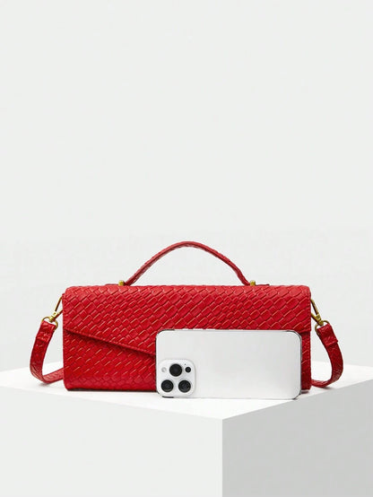 Pre Order PREMIUM WOMEN'S FASHION MINIMALIST TEXTURED EMBOSSED TOP HANDLE BAG, SUITABLE FOR COMMUTING, VALENTINES