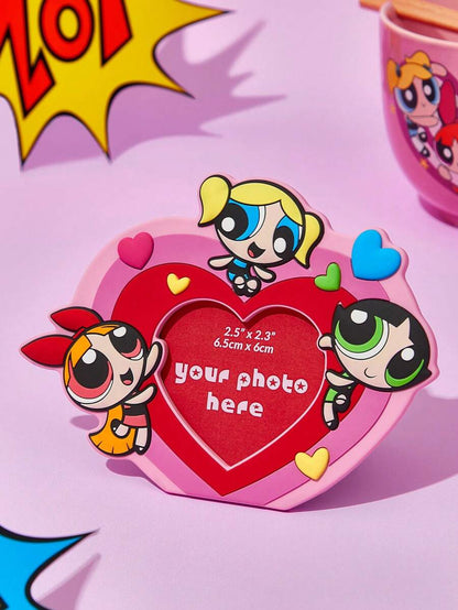THE POWERPUFF GIRLS 1pc Double-Sided Photo Frame & Fridge Magnet for gift