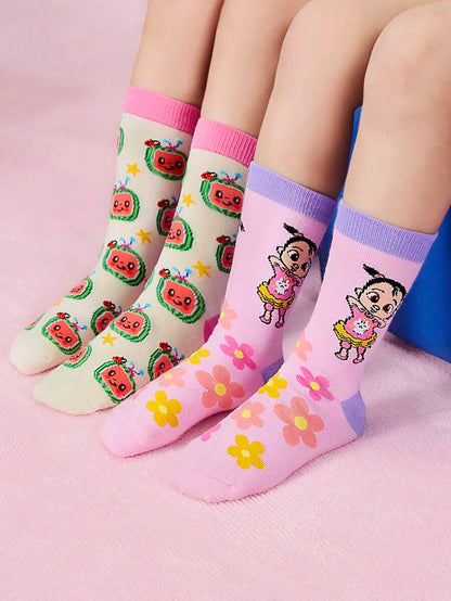 Coco Melon Kids Large Socks 2 pair set . Best for Gift