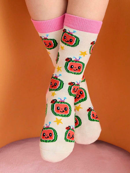 Coco Melon Kids Large Socks 2 pair set . Best for Gift