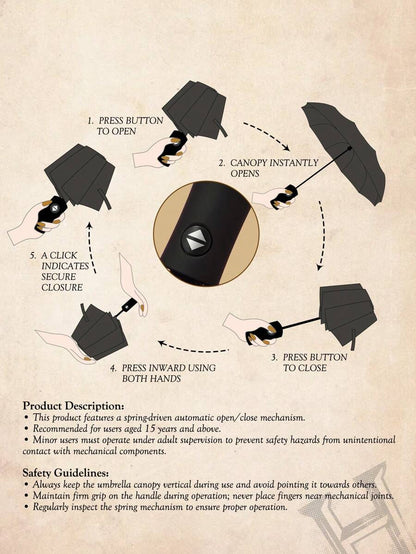 HARRY POTTER  Automatic Opening And Closing Umbrella With Sun Protection. Gift/Regular use