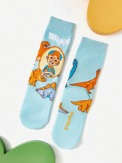 Blippi Kids Large 3 pair Socks Set. Best for Gift