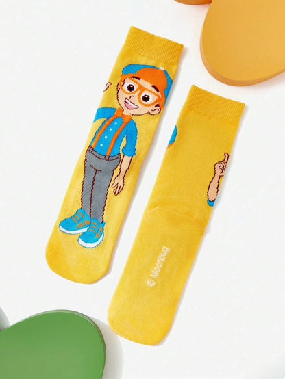 Blippi Kids Large 3 pair Socks Set. Best for Gift