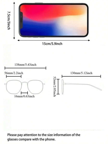 Women's Vintage-Inspired Large Frame Fashion Sun Glasses With Faux Fox Head Hanger - Stylish Purple AC Lens; Metal Hinges, Elegant Design For Casual Attire