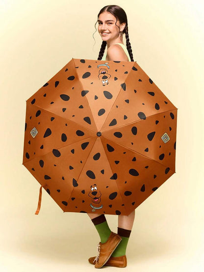 SCOOBY-DOO Cute Cartoon Pattern Printed Automatic Opening And Closing Regular Use Umbrella