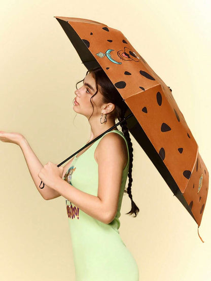 SCOOBY-DOO Cute Cartoon Pattern Printed Automatic Opening And Closing Regular Use Umbrella