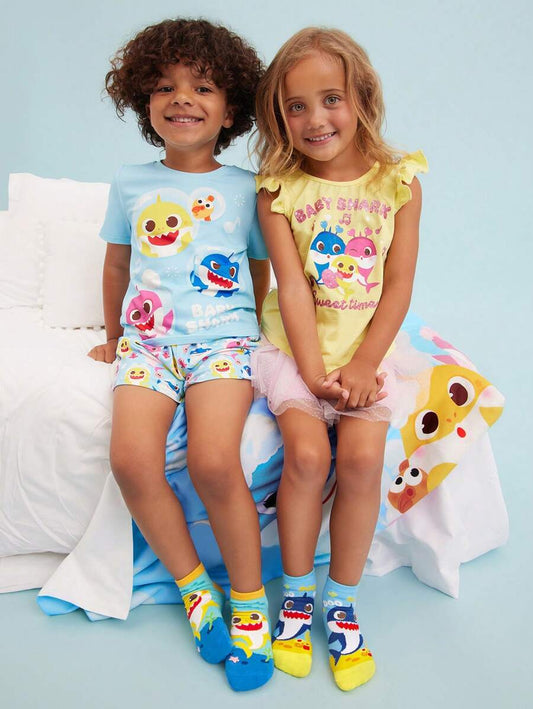 Baby Shark 3 pair set KIDS Cotton Socks.Best for Gift