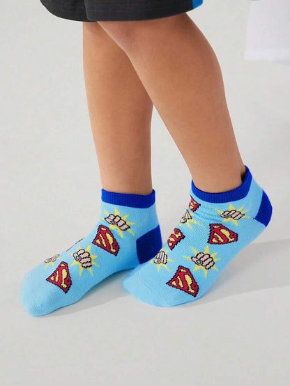 Superman Kids 3 pair cotton socks set. Best for gift