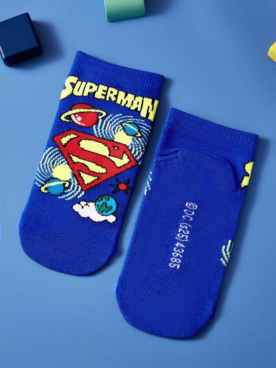 Superman Kids 3 pair cotton socks set. Best for gift