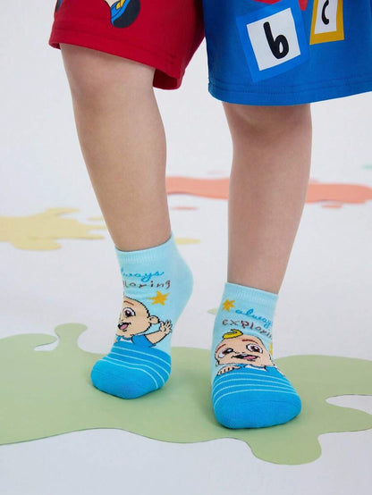 Coco Melon Kids 5 pairs Cotton Socks collection.Best for Gift