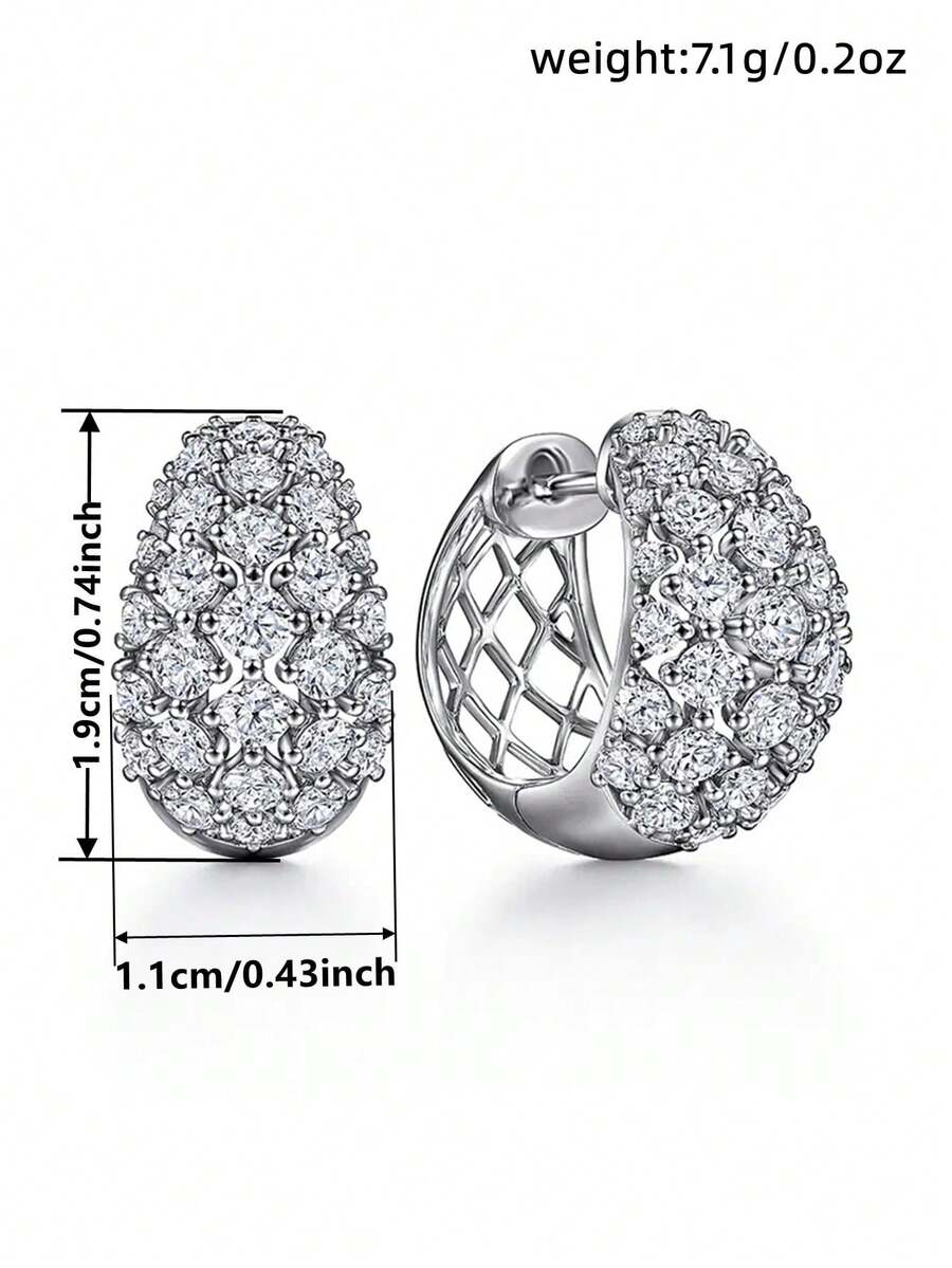 Gorgeous Cubic Zirconia Hoop Earrings For Women