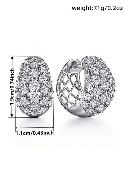 Gorgeous Cubic Zirconia Hoop Earrings For Women
