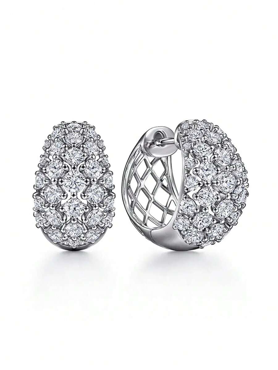 Gorgeous Cubic Zirconia Hoop Earrings For Women