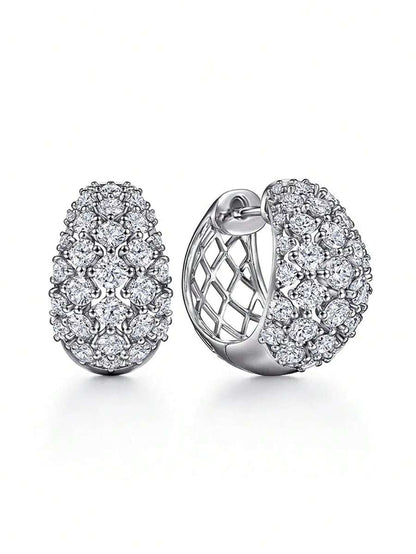 Gorgeous Cubic Zirconia Hoop Earrings For Women