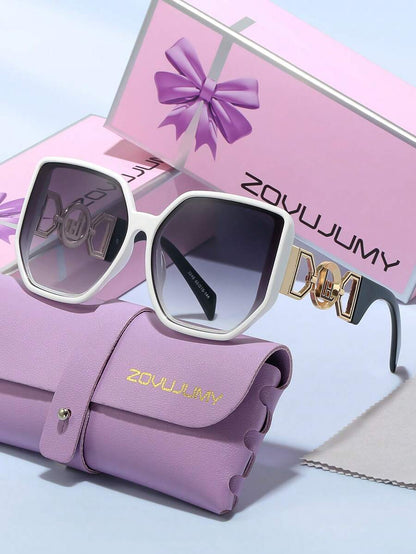 Premium White Oversized Square Frame Glasses