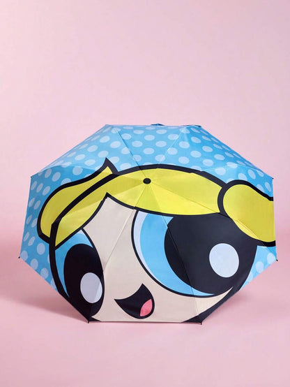 THE POWERPUFF GIRLS Bubbles Logo Printed Umbrella,