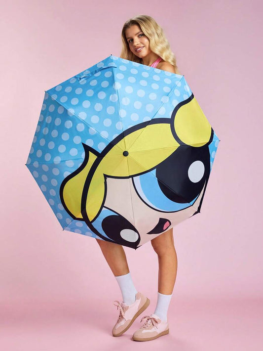 THE POWERPUFF GIRLS Bubbles Logo Printed Umbrella,