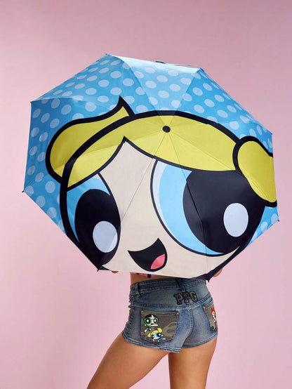 THE POWERPUFF GIRLS Bubbles Logo Printed Umbrella,