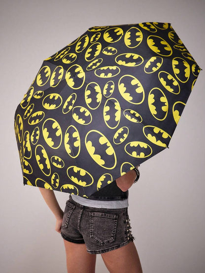 BATMAN (design 2) Logo Printed Umbrella With Black UV Coating, UPF 50+ Sun Protection,