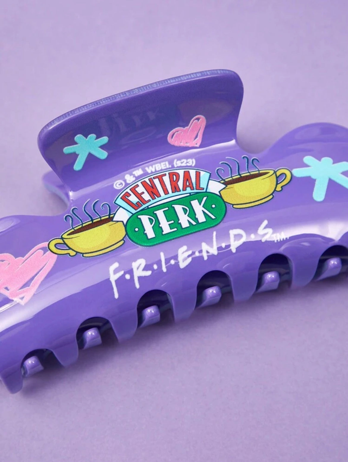 FRIENDS Central Perk Purple Large Hair Claw Clip, Gift