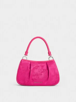 Charles & k eith recycled satin floral print shoulder bag