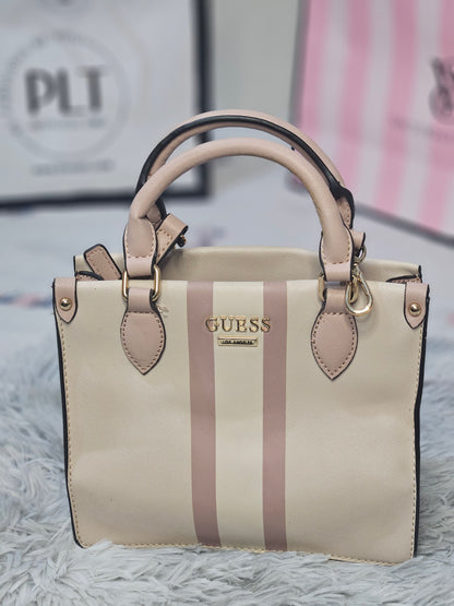 GUESS Elegant Stripe Top-Handle Bag