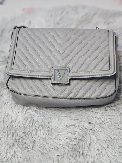 Victoria's Secret Croc Luxe Flap Grey Bag