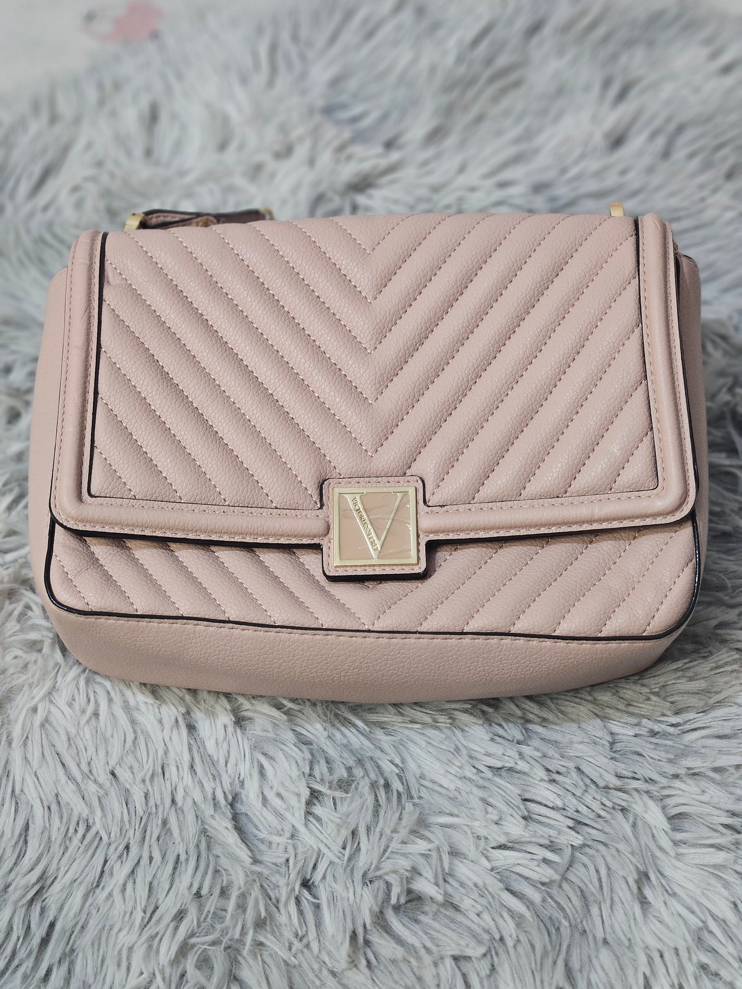 Victoria's Secret Croc Luxe Flap Bag