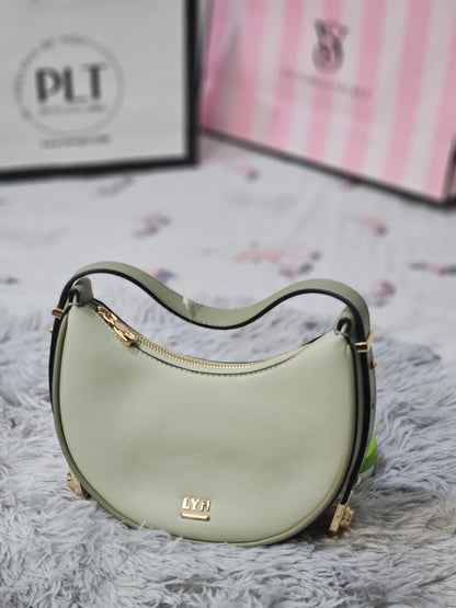 LYN Crescent Shoulder Bag – Sage Green