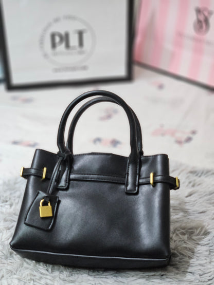 Structured Mini Tote Bag – Classic Black by Mango