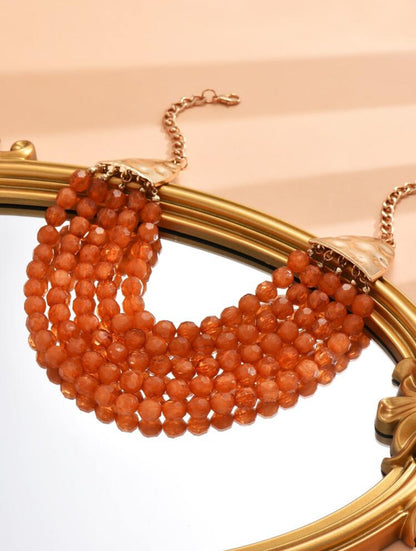 Bead Decor Layered Necklace