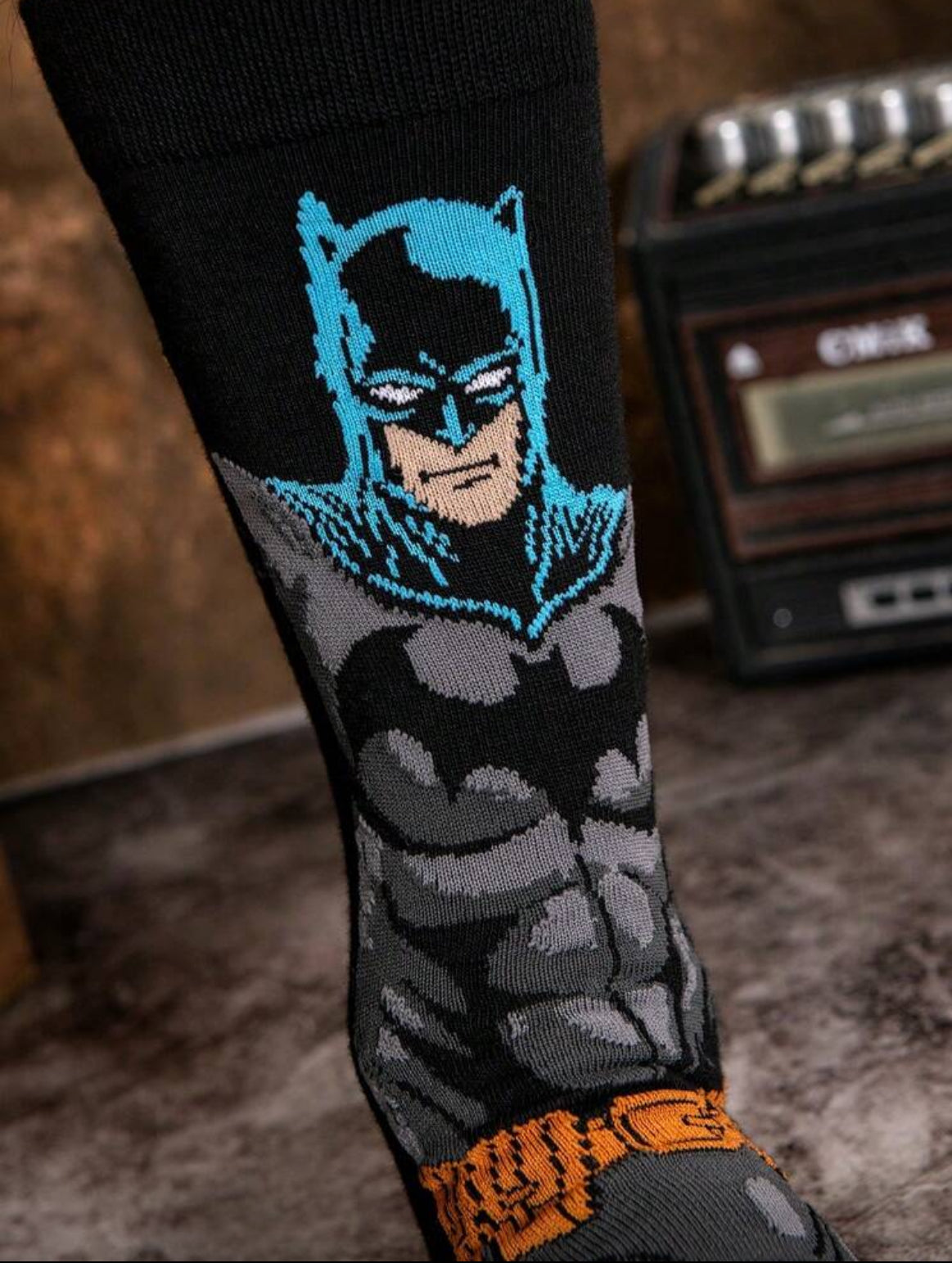Warner Bros BatMan Hero Super Cartoon Animation Socks For Men, Novel, Fun, Happy And Crazy Socks Suitable For Gifting At Parties, Fall