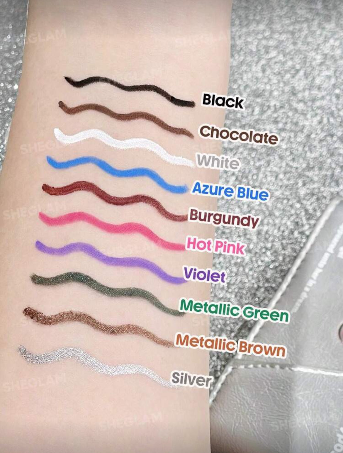 SHE GLAM Boldline Longwear Multi-Function Gel Liner-Burgundy Kohl Kajal Makeup Cosmetic For Women Girls