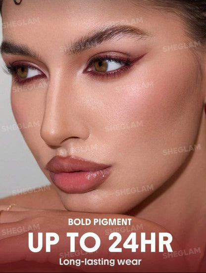 SHE GLAM Boldline Longwear Multi-Function Gel Liner-Burgundy Kohl Kajal Makeup Cosmetic For Women Girls