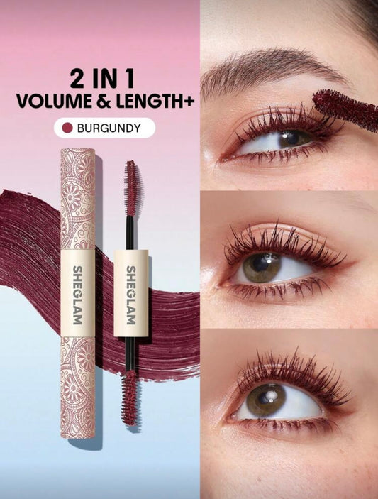 SHEGLAM All-In-One Volume & Length Mascara- Burgundy