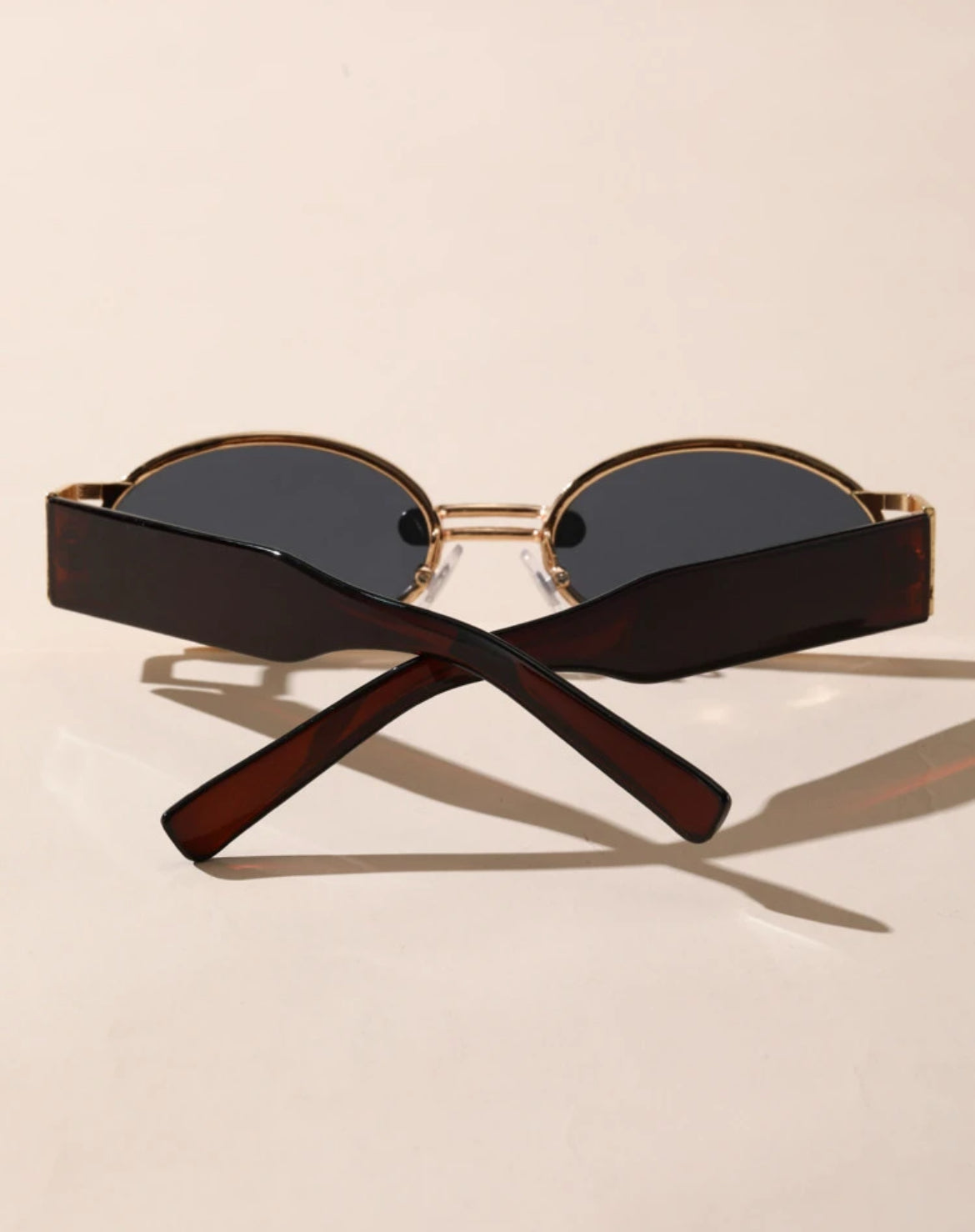 Oval Frame Fashion Glasses Vintage Shades
