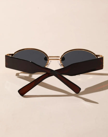 Oval Frame Fashion Glasses Vintage Shades