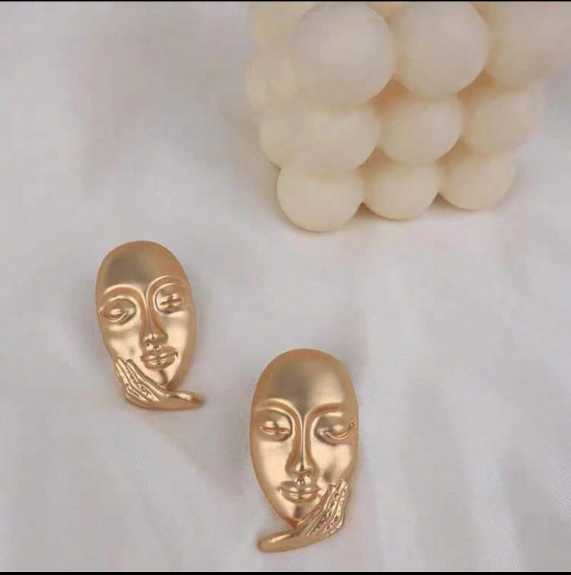 Abstract Head Design Women's Stud Earrings Jewelry