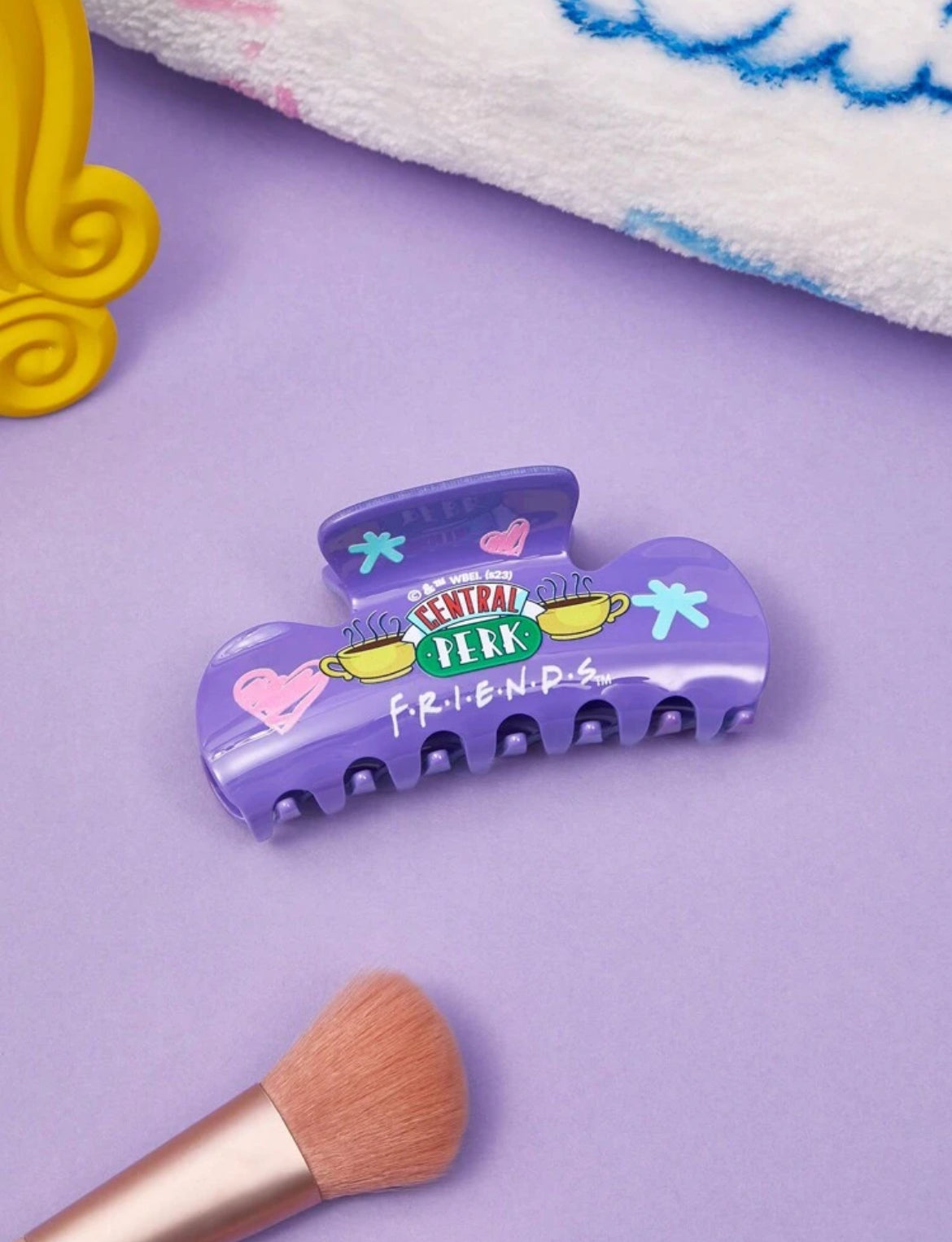 FRIENDS Central Perk Purple Large Hair Claw Clip, Gift