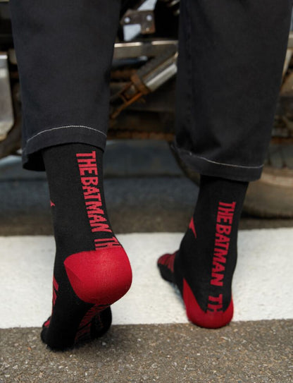 THE BATMAN | Men Bat & Letter Graphic Crew Socks
