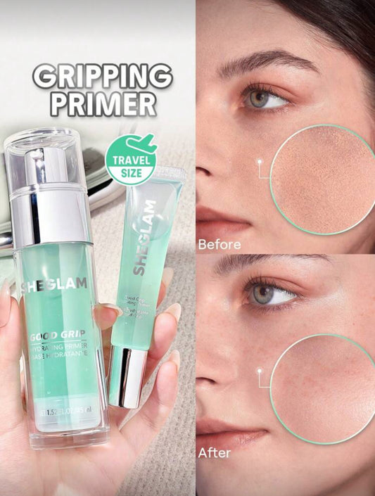 SHE GLAM Good Grip Hydrating Primer-15 ML Travel Size Brand Beauty Makeup Face Paint Cosmetic For Women Girls