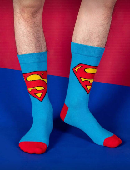 Warner Bros 1Pair Of Superman Hero Super Cartoon Animation Socks