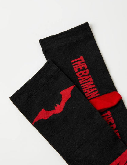THE BATMAN | Men Bat & Letter Graphic Crew Socks
