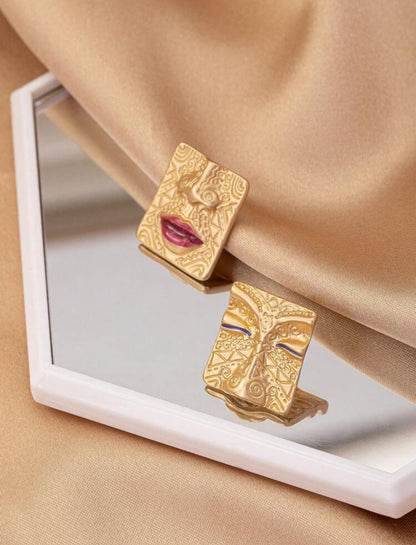 Abstract Head-Shaped Earrings/Women's Earrings/Jewelry