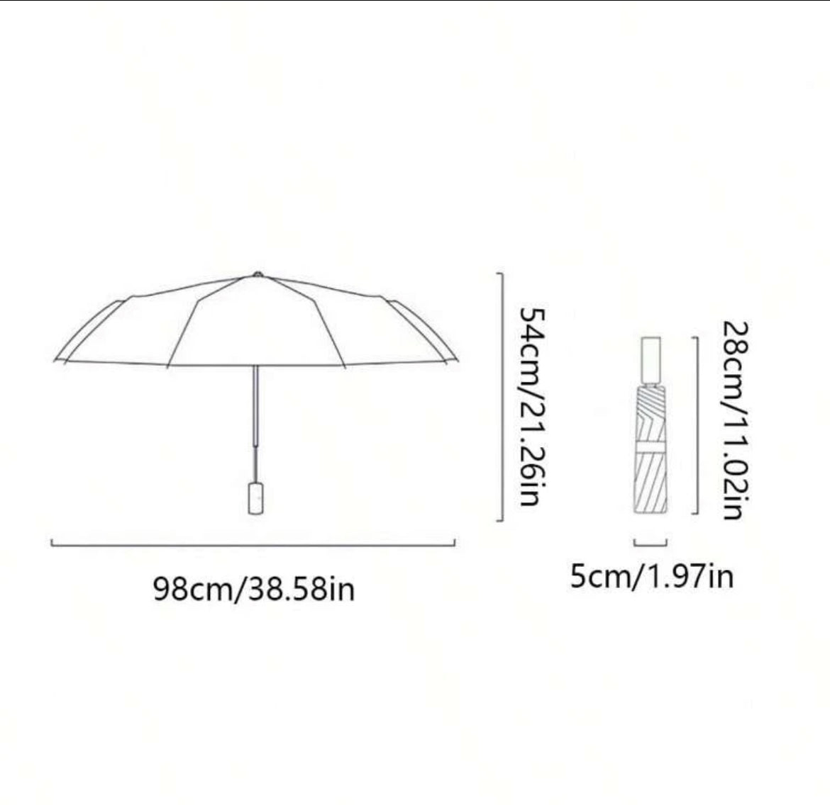 Fully Automatic One-Touch Open Orange/Grapefruit Print Umbrella, 8K Sun Blocking Anti-UV Parasol, Cute Compact Folding Rainproof Umbrella, Suitable For Travel, Wedding Photography, Gift, Water Repellent