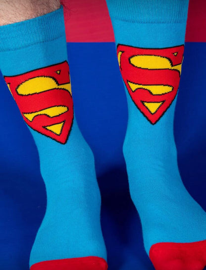 Warner Bros 1Pair Of Superman Hero Super Cartoon Animation Socks