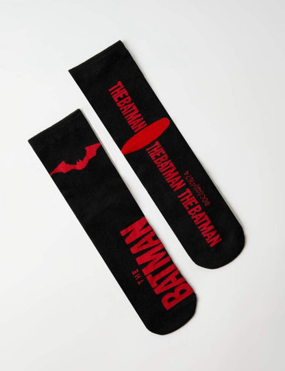 THE BATMAN | Men Bat & Letter Graphic Crew Socks