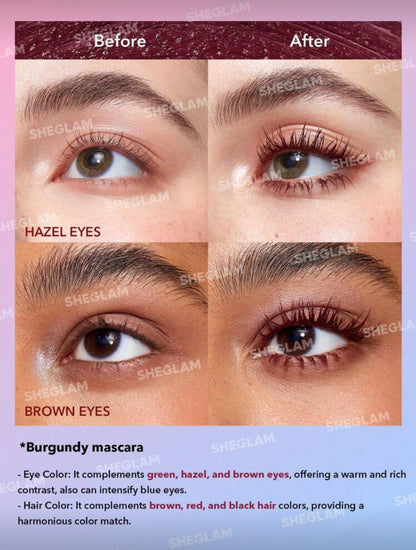 SHEGLAM All-In-One Volume & Length Mascara- Burgundy