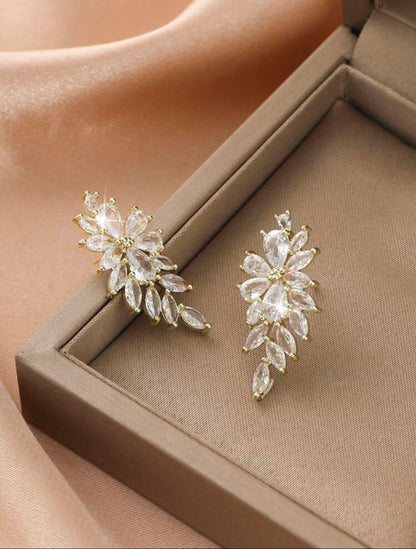 Luxury Cubic Zirconia Women Party Earrings with shining Marquise Cubic Zirconia Wedding Earrings Jewelry